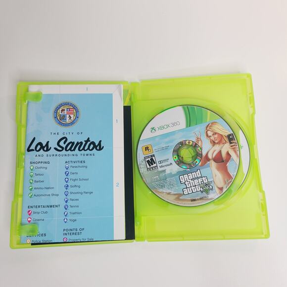 Grand Theft Auto V Five XBOX Live Video Game 2013 TESTED w/Booklet & Poster - Picture 4 of 6